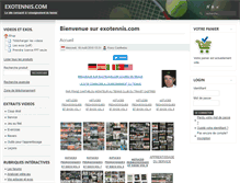Tablet Screenshot of exotennis.com